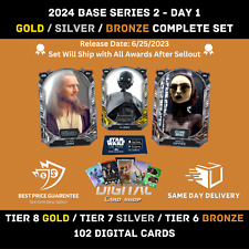 Topps Star Wars Card Trader 2024 BASE SERIES 2 DAY 1 GOLD SILVER BRONZE Tier 8+ picture
