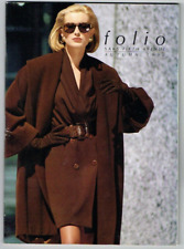 Saks Fifth Avenue Fashion Catalog Folio Autumn 1990 Vintage FASHIONS Models GC picture