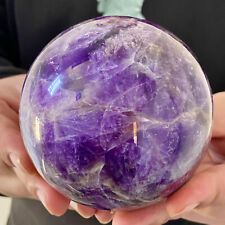 1.96LB Natural Dream Amethyst Reiki Healing quartz sphere ball crystal stone picture