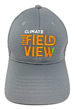 Climate Fieldview Gray Hat Cap w/ Embroidered Logo K-Products Adjustable NEW picture