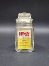 Squibb & Sons New York THERAGRAN Handy Pack Glass Rx Bottle Plastic Cap Screw On picture