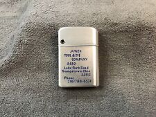 VINTAGE BOWERS ADVERTISING CIGARETTE LIGHTER KALAMAZOO MICHIGAN USA - UNFIRED picture