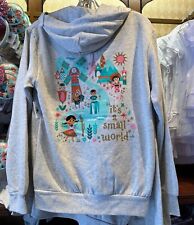 2024 Disney World Parks It?s A Small World Ride Zip Up Hoodie Adult Size S picture