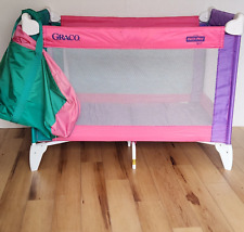 VTG Graco Pack N Play Sport Playpen W/Bag 1990s Pastel Baby Toddler 117-75 Prop picture