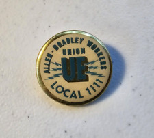 Vintage Allen Bradley Electrical Workers Union Local 1111 Pinback Pin Milwaukee picture