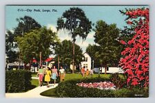Largo FL- Florida, City Park, Antique, Vintage Souvenir Postcard picture