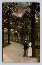 Milford PA-Pennsylvania, Marriage Proposal In The Glen, Vintage Postcard picture