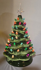 Ceramic lighted table top Christmas Tree 15
