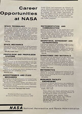 Vintage 1960 NASA Career Space Aerodynamics Astrophysics Research Engineering Ad picture