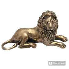 Rare Sorini Pietro & Casi Ilario Arrezo Italian 800 Silver Miniature LAYING LION picture