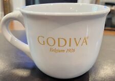 GODIVA Belgium 1926 Large WHITE Stoneware Coffee Mug picture