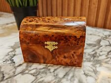 Luxury Moroccan Royal jewellery burl wooden box Organizer Keepsake picture