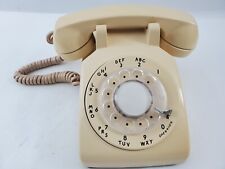 Vintage  Western Electric Beige Tan  Rotary Dial Desk Telephone picture