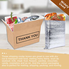 10Pcs Aluminum Foil Liner Chill Insulated Shipping Boxes Cold Shipping Boxes picture