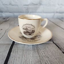  Enco Views of America Series Tea Cup Saucer Knotts Berry Farm Ghost Town picture
