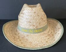 John Deere Unisex Adult Straw Hat Unworn Great Hat John Deere Original Unique picture