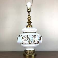 Vintage Opalescent Glass Falkenstein Style Table Lamp picture