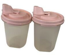 2x Tupperware Modular Mate  Shaker 1606-5 With Pink Lid 1898b-3 picture