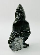 Inuit Canada Soapstone Eskimo Carving By Joe Willie Echalook picture