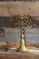 Mid Century Lamp braided copper, rare and superb  picture