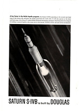 1963 Print Ad Douglas Saturn S-IVB A key factor in the NASA Apollo Program Illus picture