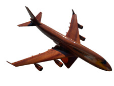 Boeing 747 Mahogany Wood Desktop Airplane Model picture