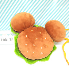 Tokyo Disney Resort Mickey Mouse Hamburger Pass Case Coin Holder Bag Japan Used picture