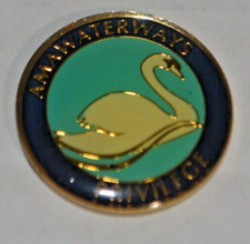 AMA Waterways Privilege Souvenir Lapel Hat Pin with Swan picture