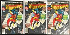 LOT of (3) SPIDER-WOMAN #1 (Marvel 1978) Origin of Jessica Drew, 1st Solo Series picture