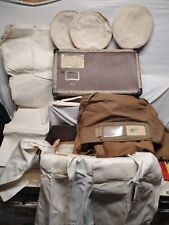 US Navy Uniforms with Military Shipping Bag and Herculean Fibre Suitcase lot- 11 picture