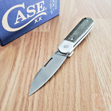 Case XX Highbanks Folding Knife CPM-20CV Steel Blade Green Canvas Micarta Handle picture