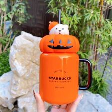 New 2020 Starbucks China Halloween 15oz Pumpkin Mason Ceramic Cup gift picture