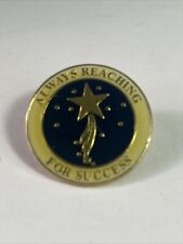 Always Reaching For Success Shooting Star Vintage Lapel Pin picture