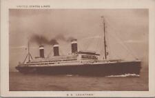 Postcard Ship SS Leviathan United States Lines  picture