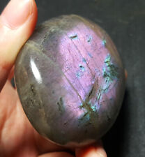 TOP 122.4 G Natural Purple Rainbow Labradorite Crystal Healing Madagascar B71 picture