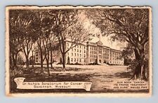 Savannah MO-Missouri, Dr. Nichols Sanatorium for Cancer, Vintage Postcard picture