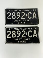 Vintage 1979 Michigan License Plate ~ 