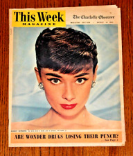 1953 AUDREY HEPBURN This Week Magazine Collectors MUST L@@K picture