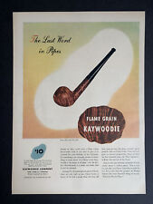 Vintage 1937 Kaywoodie Tobacco Pipe Print Ad picture