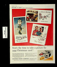 1961 Eastman Kodak Company Christmas Card Season Camera Vintage Print Ad 22455 picture