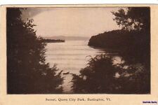 Postcard Sunset Queen City Park Burlington VT picture