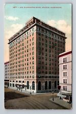Seattle WA-Washington, New Washington Hotel, Exterior, Vintage Postcard picture