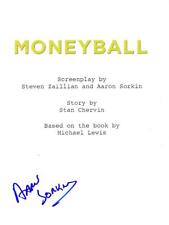 AARON SORKIN SIGNED MONEYBALL FULL SCRIPT AUTHENTIC AUTOGRAPH COA picture