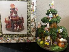 Easter Hunt Action Musical Rotating Figurine in Box Excellent See Video RARE picture