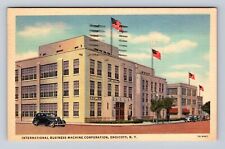 Endicott NY- New York, Business Machine Corporation, Vintage c1950 Postcard picture