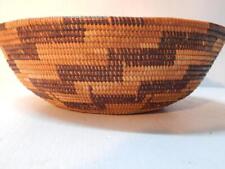 ANTIQUE MAIDU INDIAN BASKET NORTHERN CALIFORNIA - FINE COIL SIZE picture