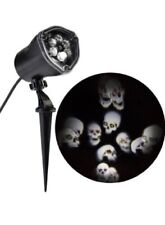 Gemmy Comet Spiral LED Light Show WHITE SWIRL SCULL Projection Swirl Halloween picture
