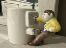 Vintage Omnibus Man Punching Computer Coffee Mug Cup Porcelain 3.5 x 6 inch picture
