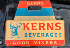 1940s Kerns Beverages cardboard Six Pack Soda Carrier Original Vintage picture