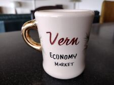Vintage PERSONALIZED DINER MUG VERN VERNON  RESTAURANT WARE WALLACE CHINA SHOP picture